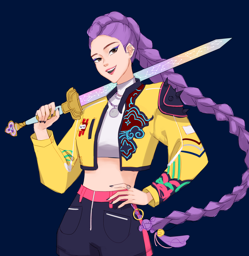 xvefei's tweet photo. wip #KPOPDEMONHUNTERS https://t.co/UcVR7vO2fS