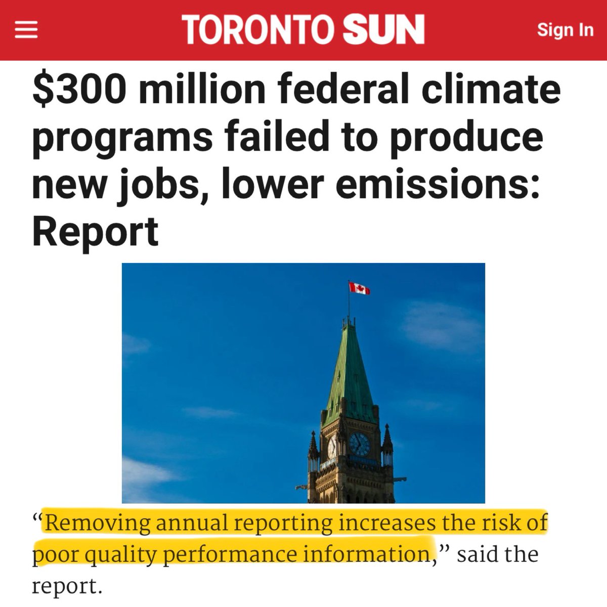 RachaelThomasAB's tweet image. The Liberals spent $300 million on climate programs promising lower emissions and more jobs.
The results? So bad, they stopped tracking the data altogether.
Why are Canadians paying for programs that can’t even report their results—let alone deliver them?