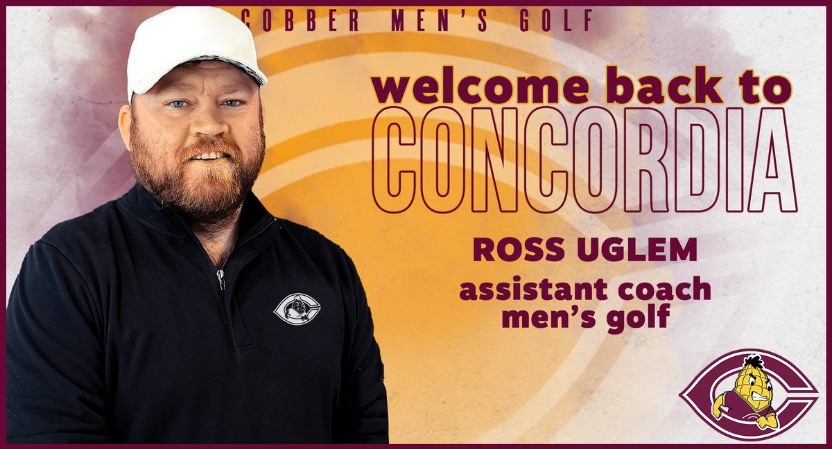 CobberSID's tweet image. 𝗪𝗘𝗟𝗖𝗢𝗠𝗘 𝗕𝗔𝗖𝗞!
Men's golf head coach Nathaniel Kahlbaugh announced that former Cobber student-athlete Ross Uglem has been named as an assistant coach as well as golf performance analyst. Uglem graduated from Concordia in 2011.
𝗗𝗘𝗧𝗔𝗜𝗟𝗦: tinyurl.com/2zs78bpm