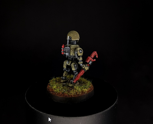Harald_van_Horn's tweet image. Proxymodell für den Ariadna Remotnikbot bis ich den Orginalen bekomme ❤ #infinitythegame