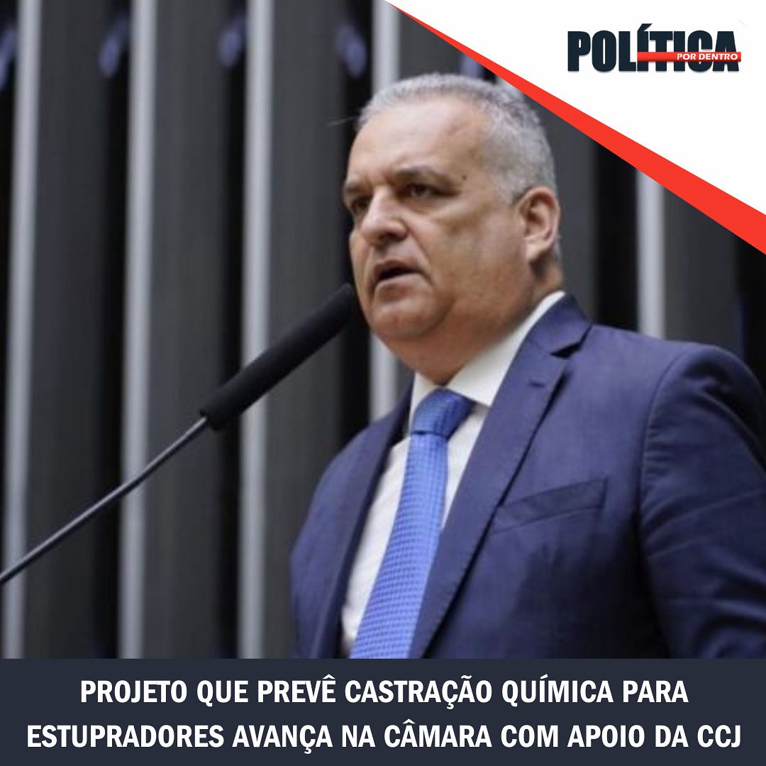 dentro_politica's tweet image. Projeto que prevê castração química para estupradores avança na Câmara com apoio da CCJ politicapordentro.com.br/pt-noticias/pr… #uniao #execucaopenal #justica #ccj #plenario #camara #deputados #codigopenal