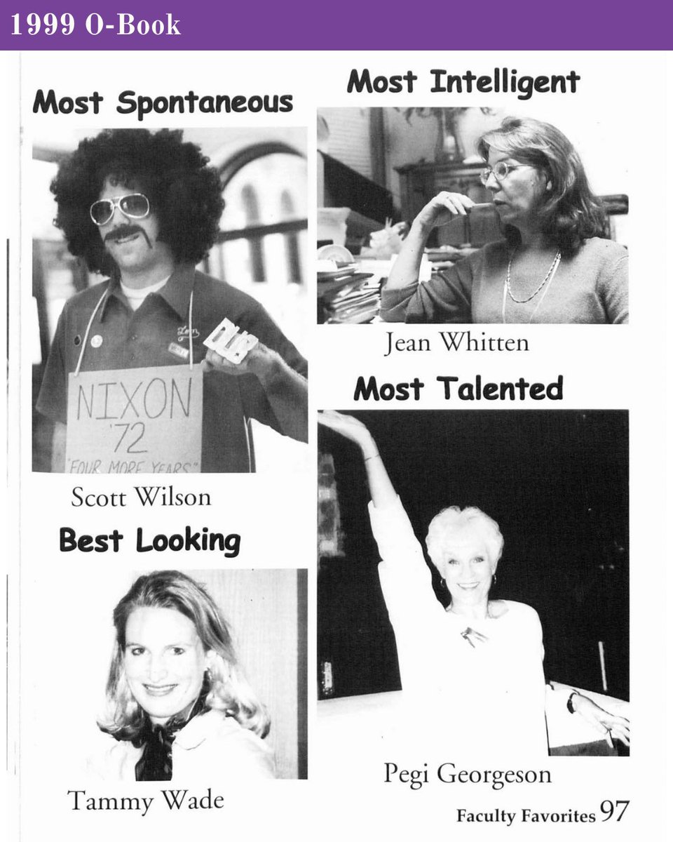 Central High School Foundation (@chsfomaha) on Twitter photo Throwback Thursday! #tbt πΈ
This week we're looking at "Faculty Favorites" or staff superlatives from the 1999 O-Book!
Which O-Book or issue of the Register should we share from next week? Leave us a comment or email us at connect@chsfomaha.org π Throwback Thursday! #tbt πΈ
This week we're looking at "Faculty Favorites" or staff superlatives from the 1999 O-Book!
Which O-Book or issue of the Register should we share from next week? Leave us a comment or email us at connect@chsfomaha.org π