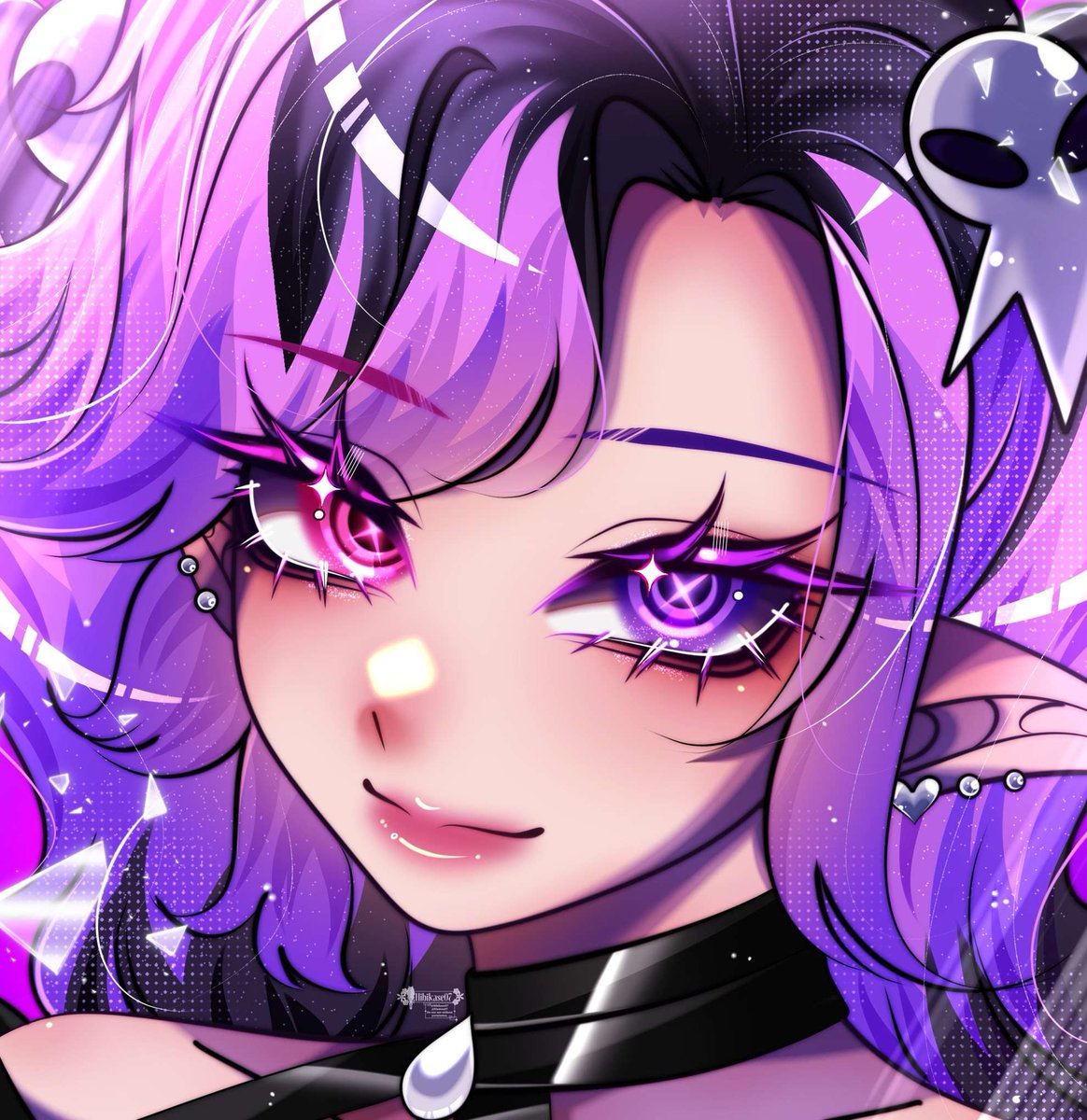 ✦ . ⁺ ⋆⁺｡˚⋆˙‧₊☽ Oh? ☾₊‧˙⋆˚｡⁺⋆⁺ . ✦

What'll it be? 🩷💜

🎨: <a href="/Raiko1191/">Hibikase07 (COMMS CLOSED)</a>