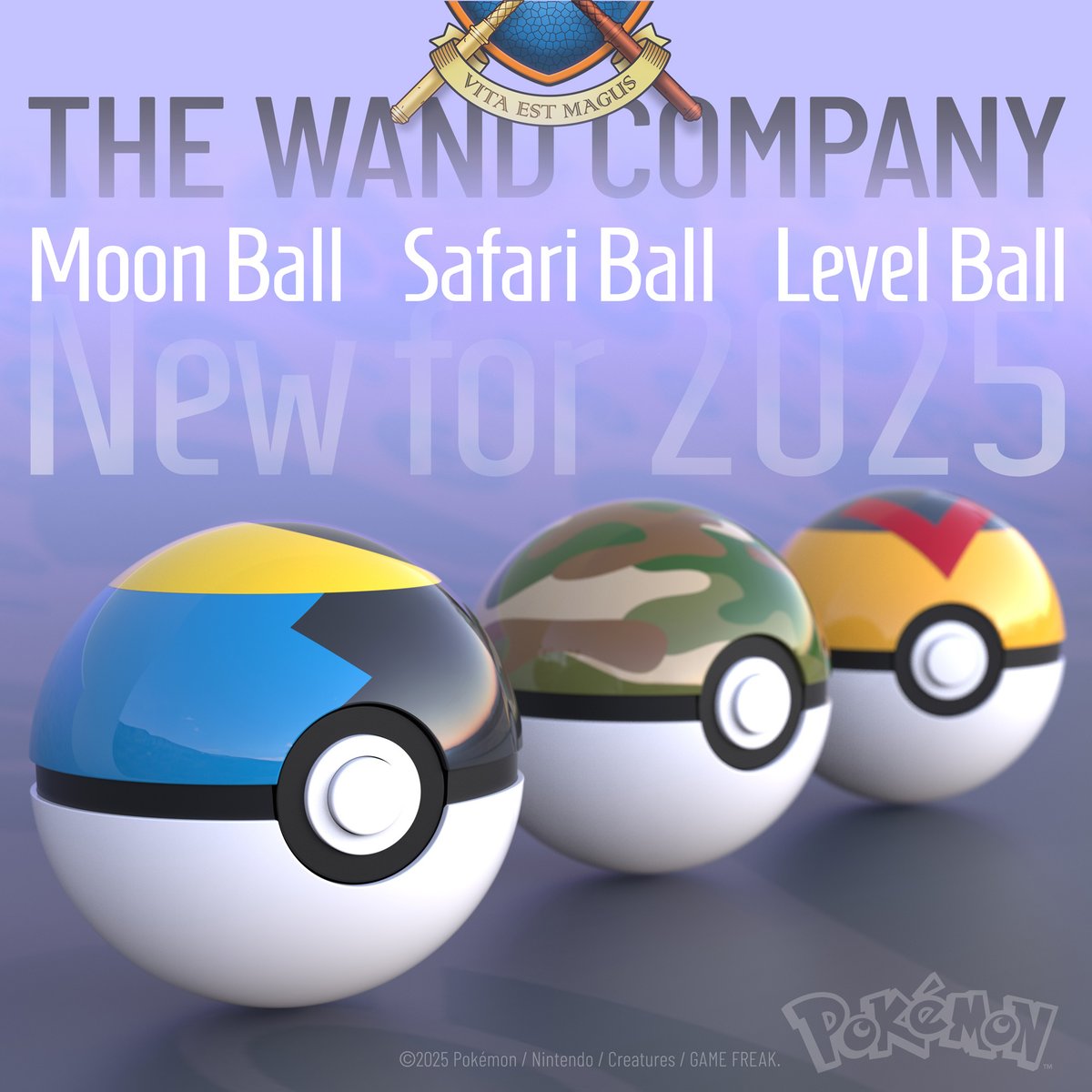 Get ready! The Wand Company’s Poké Ball Replicas are back. Add the Moon, Safari, and Level Ball to your collection very soon!