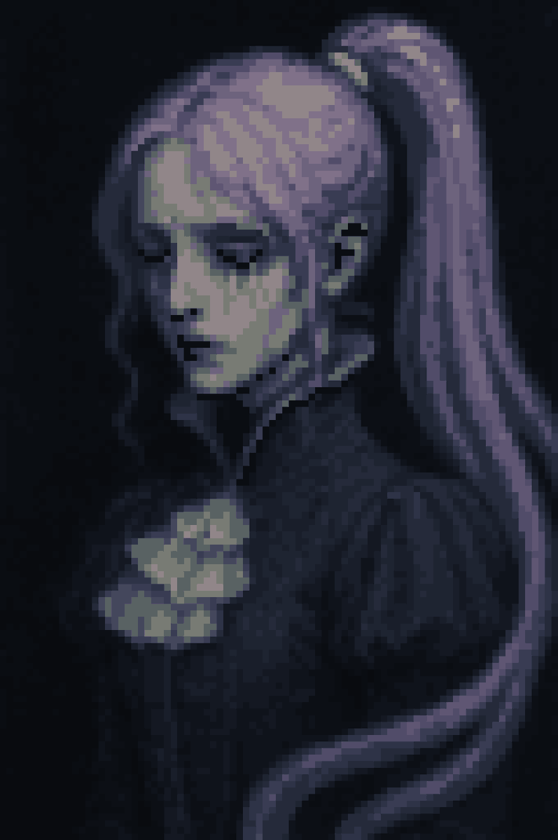 MatasRezinovsk1's tweet image. La llorona
18 and 10 color variants. The app I use to reduce color count erased the tears on variant 10 so had to re draw them by hand again.
#pixelart #pixelartist #aseprite #dotpict #ใใใ็ตต