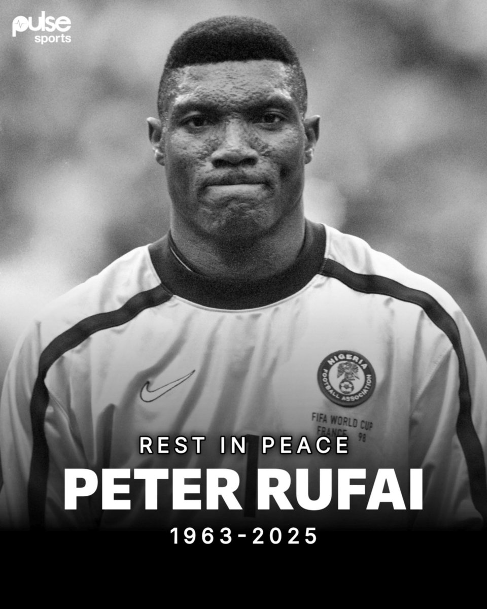 🇳🇬 Luto en el fútbol africano, y especialmente el nigeriano. Acaba de confirmarse el fallecimiento de Peter Rufai, histórico arquero de la selección.