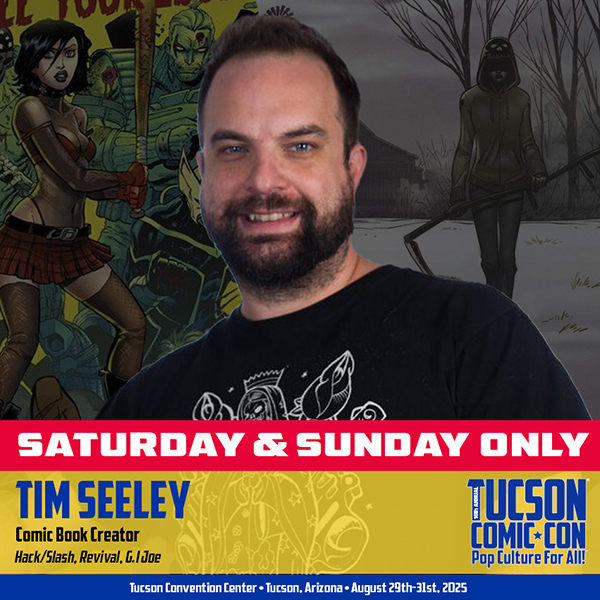 Labor Day weekend, <a href="/ronmarz/">Ron Marz</a>, <a href="/HackinTimSeeley/">Tim Seeley</a>, and the ever-popular "many more" are in the desert for Tucson Comic Con! August 30-31, get you there! Tix and info: tucsoncomic-con.com