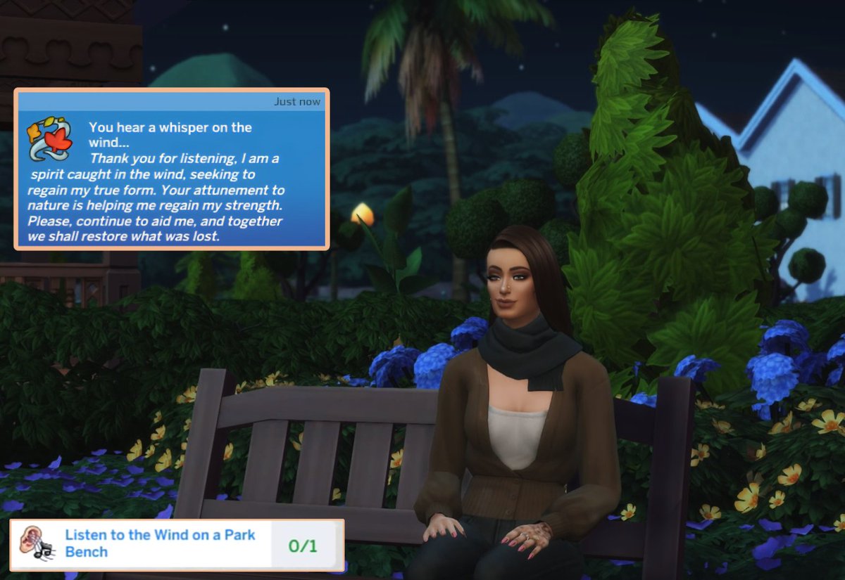 Before going home, Mila visited the local park - she found herself a bench and sat down to listen to the wind..🌴🌴