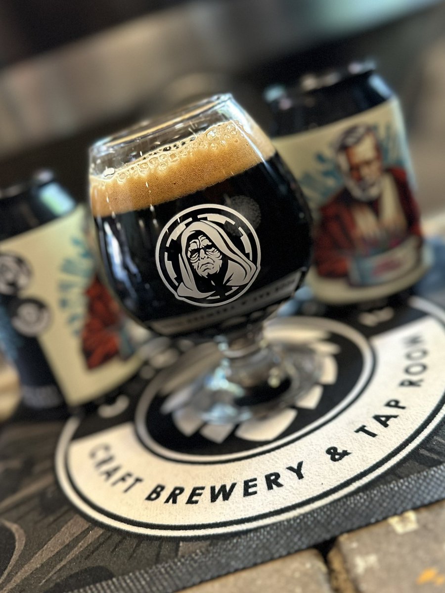 Pouring tomorrow… and available in cans…. Our Emperor's Brewery collaboration to celebrate our Belper birthday! 

Obi-Wan Year Older, (see what we did there)!

10% Imperial stout with a slight hint of Birthday Cake👌🏻