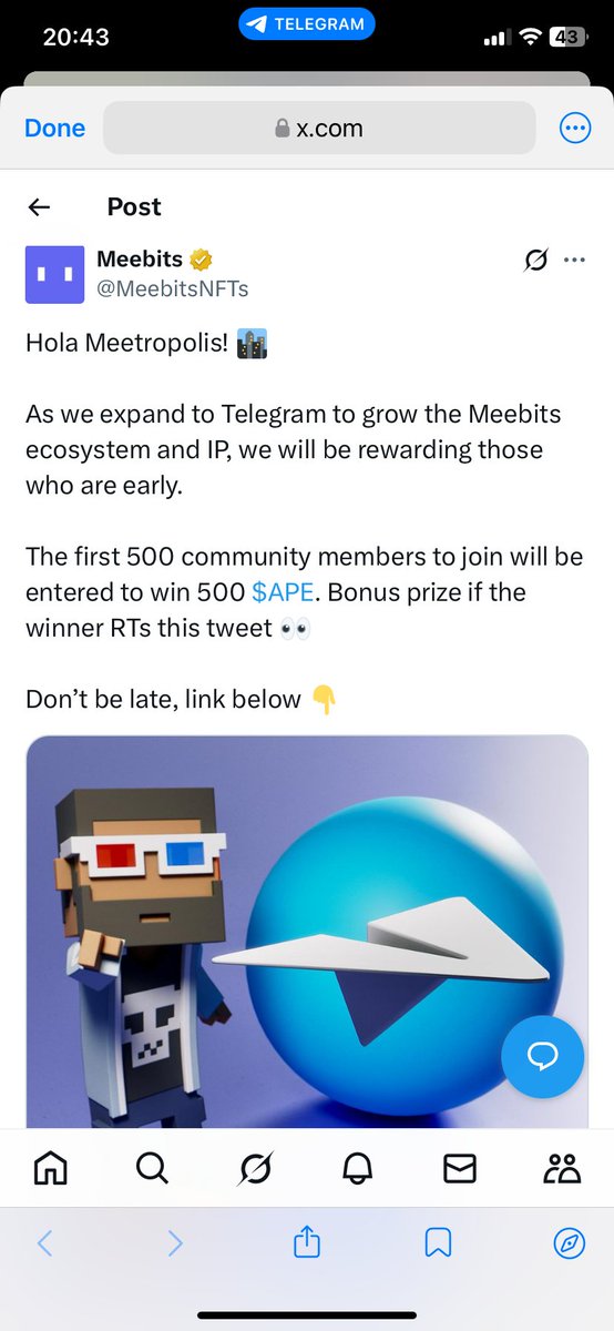 StrangeJordan's tweet photo. Join giveaway @MeebitsNFTs https://t.co/yij2OLhRb6