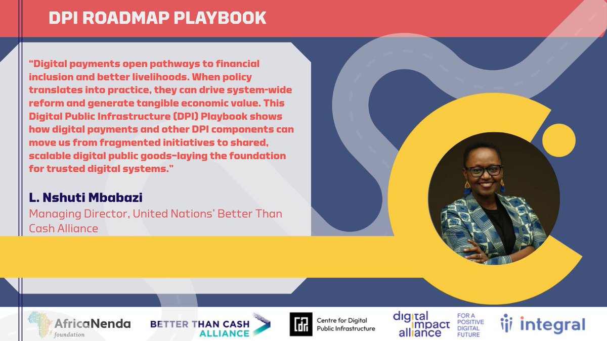 Better Than Cash Alliance (@betterthan_cash) on Twitter photo 📢 As South Africa chairs the #G20, <a href="/BetterThan_Cash/">Better Than Cash Alliance</a> Managing Director <a href="/LucyMbabazi/">L. Nshuti Mbabazi</a> presents the #DPI Roadmap Playbook, a guide for building sovereign, inclusive digital infrastructure in Africa. Now's the time to shape the continent's digital future ➡️ betterthancash.org/news/dpi-roadm… 📢 As South Africa chairs the #G20, <a href="/BetterThan_Cash/">Better Than Cash Alliance</a> Managing Director <a href="/LucyMbabazi/">L. Nshuti Mbabazi</a> presents the #DPI Roadmap Playbook, a guide for building sovereign, inclusive digital infrastructure in Africa. Now's the time to shape the continent's digital future ➡️ betterthancash.org/news/dpi-roadm…
