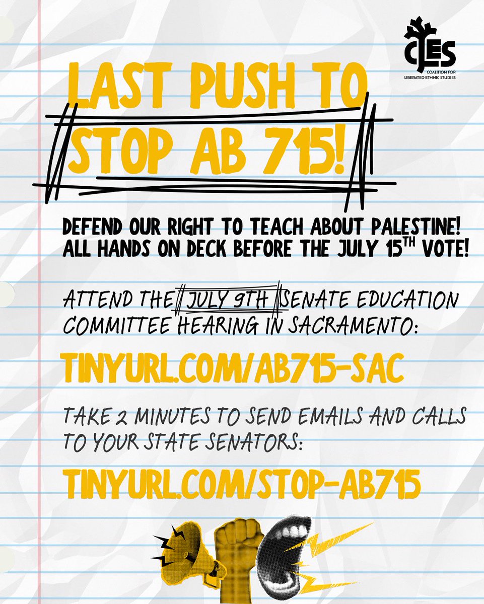 Coalition for Liberated Ethnic Studies tweet media