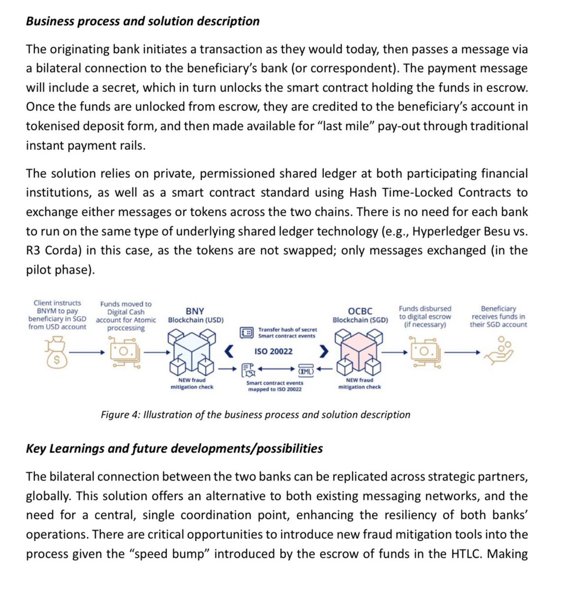 MatthewLINY's tweet photo. MAS IDSA Project Guardian 

SINGAPORE, July 3, 2025 

Implementing tokenised bank liabilities and shared ledger in cross-border payments
and foreign exchange (FX) settlement.

ISO 20022 will include tokenized transactions 
#Ripple #XRP #XLM #Quant #XDC #Iota https://t.co/7V62MJVzWY