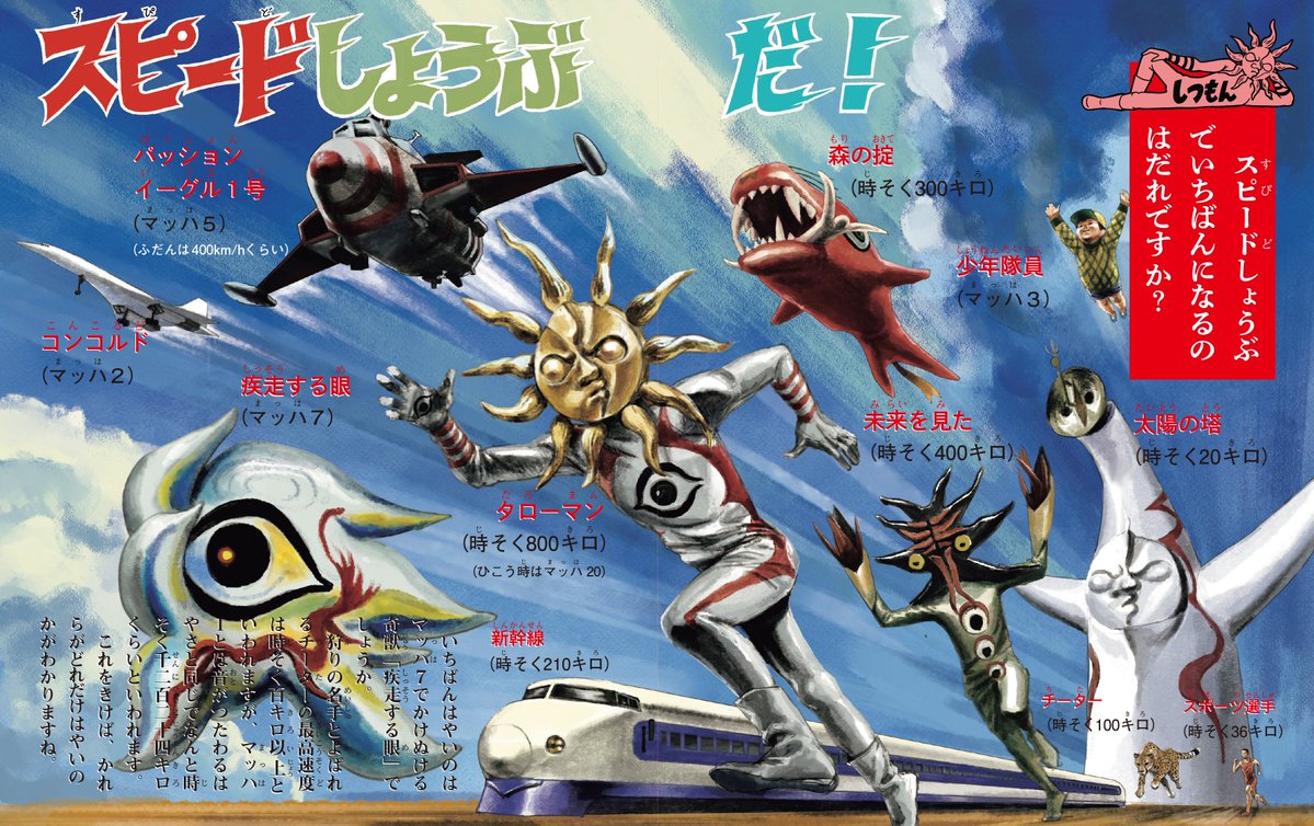 『タローマンなんだこれは入門』
大好評発売中！ 価格：3300円(税込)

#タローマン や奇獣、
CBG(地球防衛軍)のひみつに…

漫画、絵物語、読み物、
ダンスに歌にクイズも…！

全144ページ！
暑さ厳しい日も……
ばくはつだ！げいじゅつだ！

#タローマンなんだこれは入門
#岡本太郎 #藤井亮