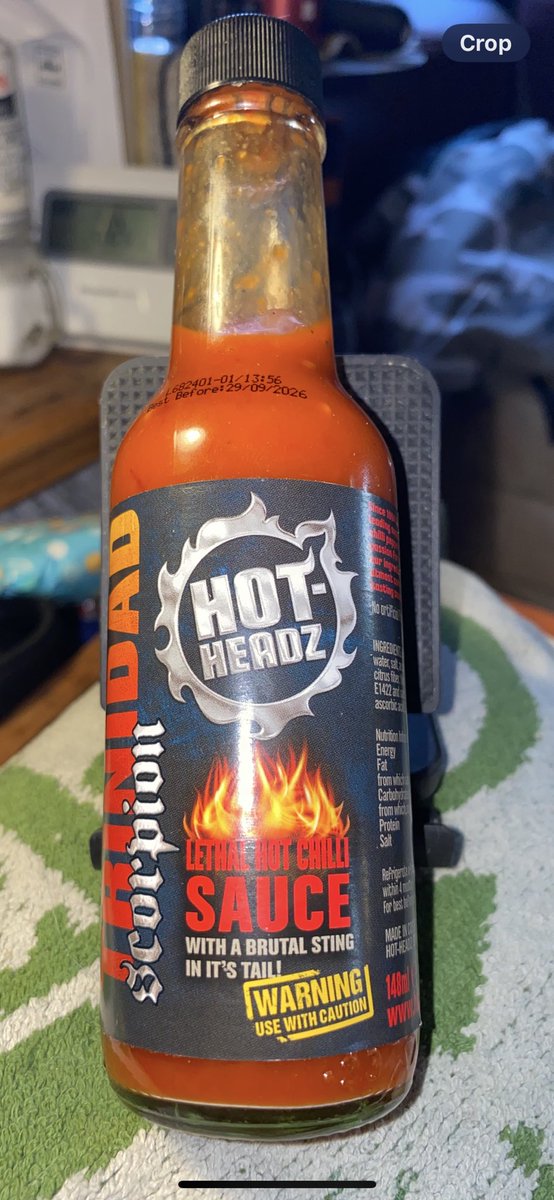 A swap over of sauces today, the SUDDEN DEATH was really tasty and quite mild to tell the truth, It was hot but not insane, Very nice as a daily sauce on all foods. It’s time to check out my next daily.  🔥😜🔥
