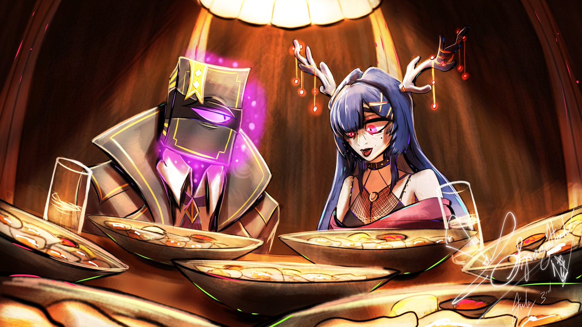 Artfight 1 for <a href="/synicalbeanical/">Synical🐇🥮PARTNER PUSHING</a> and her hubby <a href="/CMShameless/">CallMeShameless - A Talking Book Vtuber</a>, the punishment for doubting chat is 200 oysters
#artfight2025 #Artfightteamcrystals