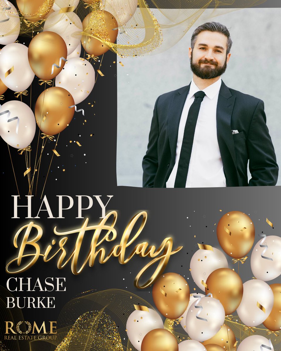 romeregroup's tweet photo. 🎉 Happy Birthday to Chase Burke — Partner &amp; Co-Founder of ROME Real Estate Group! Your leadership drives our success every day. 🙌 #TeamROME https://t.co/54Gz2OGBtU