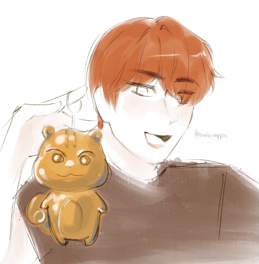 hwahwapple's tweet image. I have the one and only 24 carat gold jjoongrami