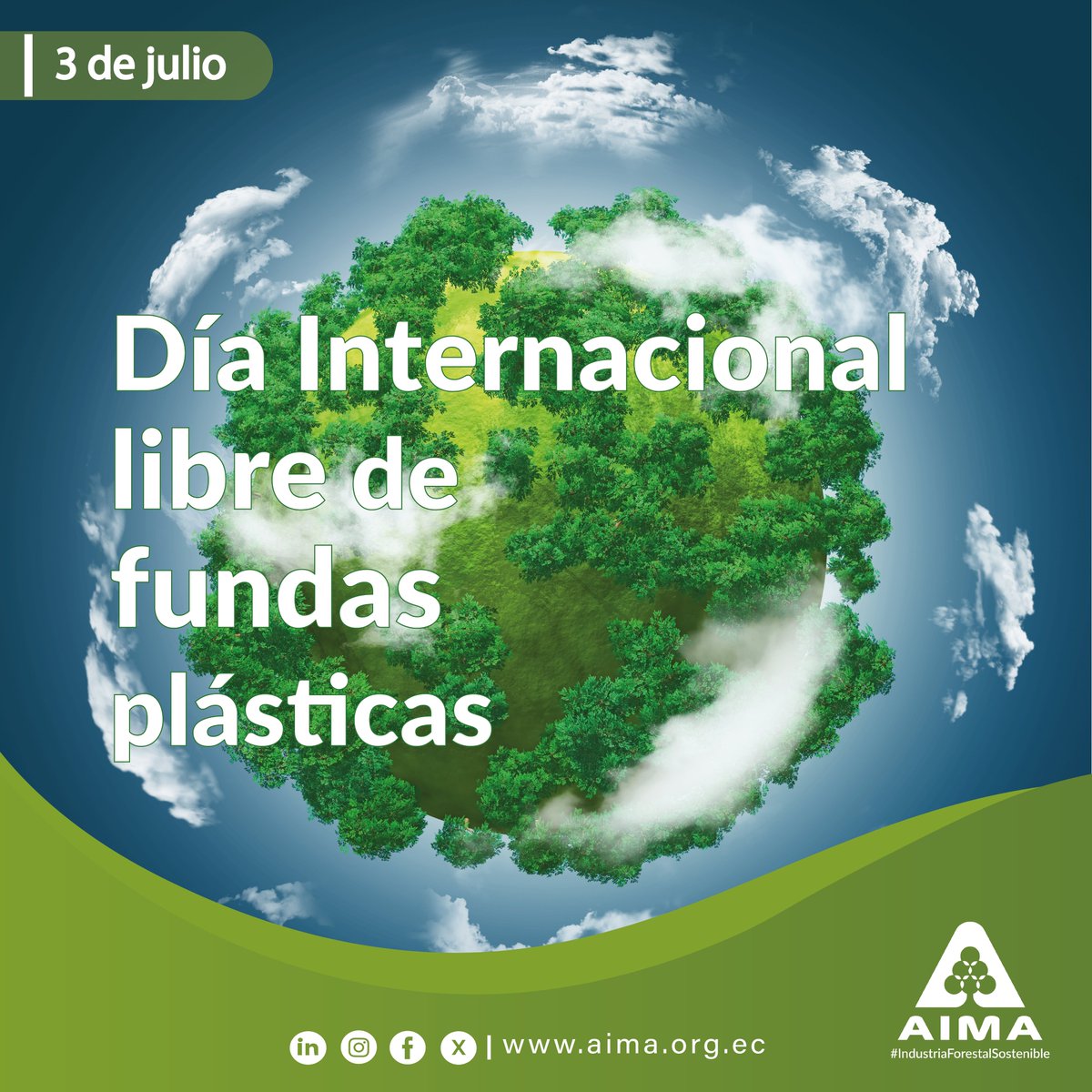 🌍 Día Internacional Libre de Fundas Plásticas
La #IndustriaForestalSostenible es parte de esa evolución: transforma recursos naturales renovables -como la madera- en empaques sostenibles, compostables, reciclables y certificados. Protegiendo los bosques y apoyando comunidades.