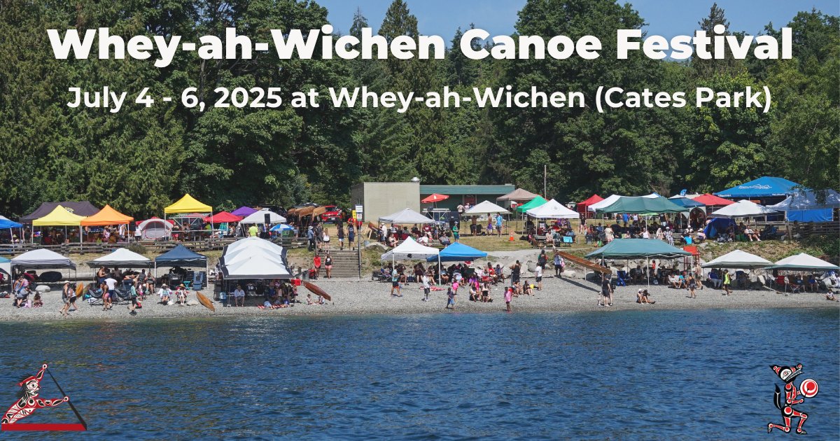 tsleilwaututh's tweet image. Looking for information about Whey-ah-Wichen Canoe Festival this weekend?
Check out our website for history on the festival, what to expect from the weekend, and our program: twnation.ca/for-our-commun…