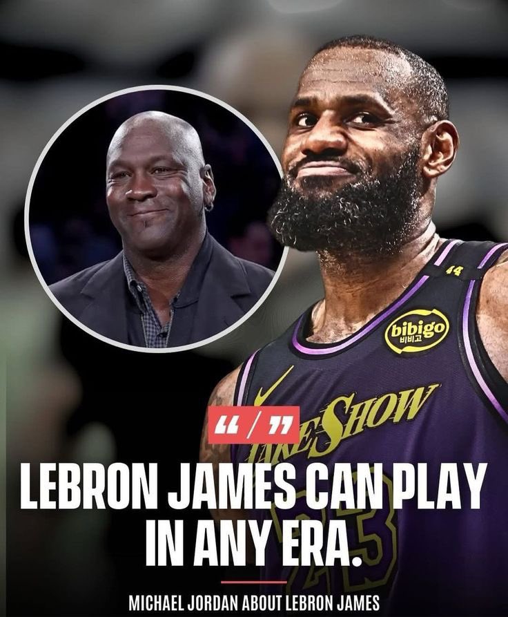 LBJsBest's tweet photo. MJ himself disagreeing with LeBron hater narratives is gold 😭 https://t.co/3BJuGtju4v
