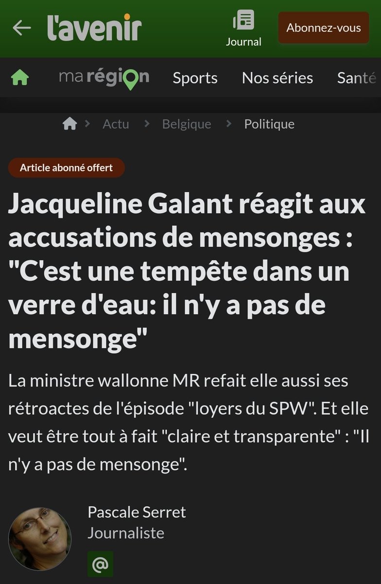 Dans sa réponse <a href="/J_Galant/">Jacqueline Galant</a> dit que la décision de sous-estimer les loyers est le fait du #WalGov. Donc, alors que vous étiez présent à cette même commission vous avez laissé la ministre mentir à propos d’une décision que VOUS avez prise <a href="/ADolimont/">Adrien Dolimont</a>?