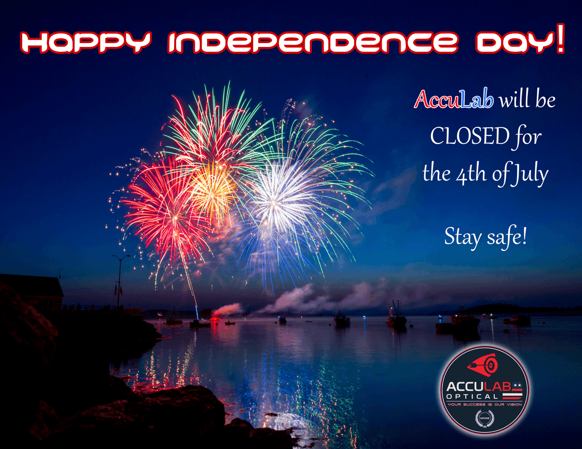 AccuLab of Illinois (@acculabillinois) on Twitter photo 📣 <a href="/AccuLabOptical/">AccuLab Optical</a> will be CLOSED for July 4th 🇺🇸
💥 Happy Independence Day everyone! 🥳🗽
#happyjuly4th #4thofJuly #4thofjulyweekend #fourthofjuly #july4th #julyfourth #IndependenceDay #acculablenses #optical #glasses #eyes 📣 <a href="/AccuLabOptical/">AccuLab Optical</a> will be CLOSED for July 4th 🇺🇸
💥 Happy Independence Day everyone! 🥳🗽
#happyjuly4th #4thofJuly #4thofjulyweekend #fourthofjuly #july4th #julyfourth #IndependenceDay #acculablenses #optical #glasses #eyes