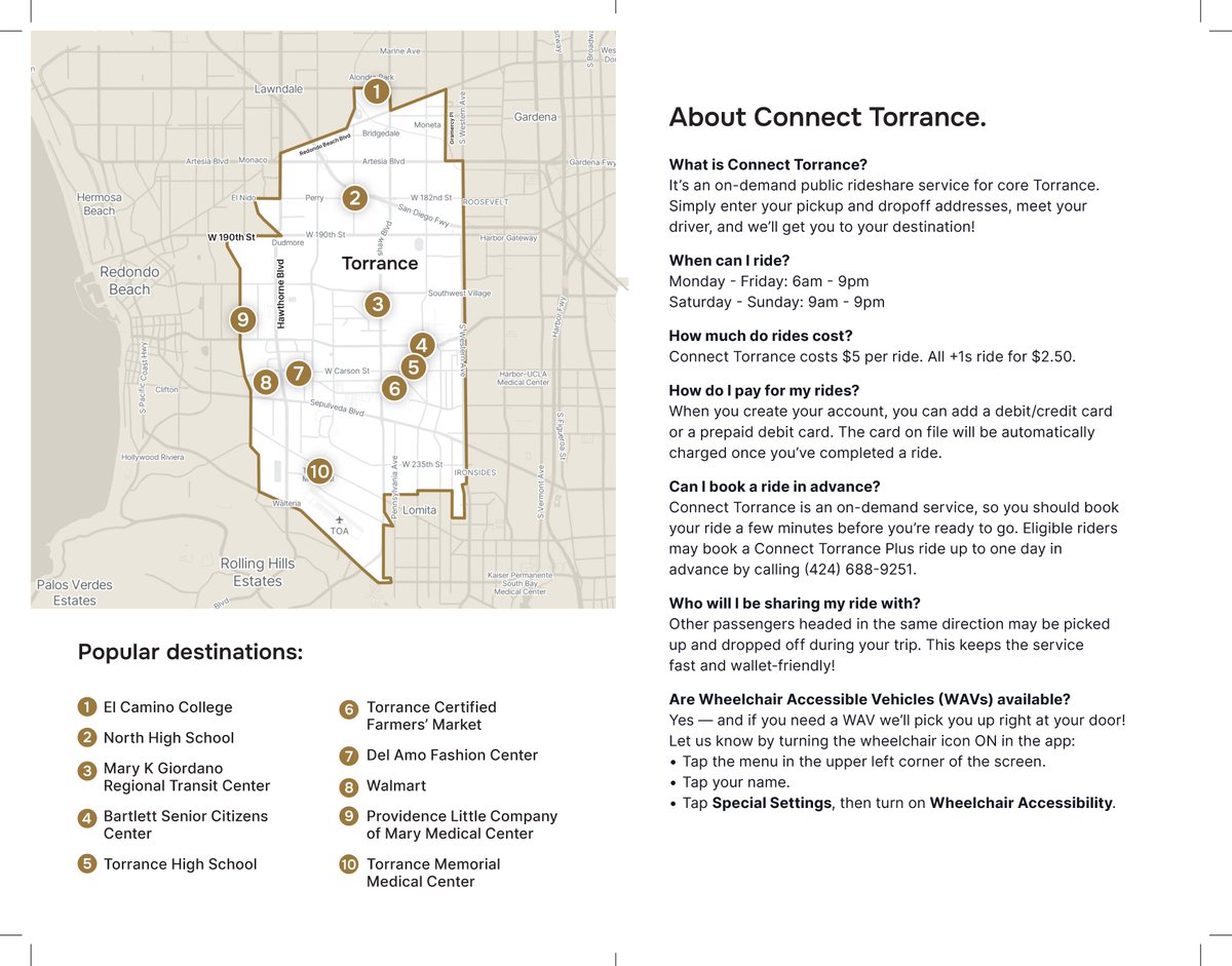 Heading to Torrance 4th of July Fireworks Show? We’ve got your ride covered! Take Connect Torrance to avoid traffic and parking. Check out our new expanded service zone and hours to 10:30 p.m. First 6 rides are free for new users. 
Learn more: city.ridewithvia.com/connect-torran…