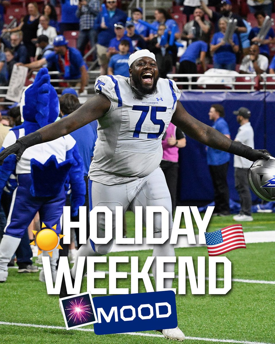 XFLBattlehawks's tweet image. enjoy the weekend ⚔️