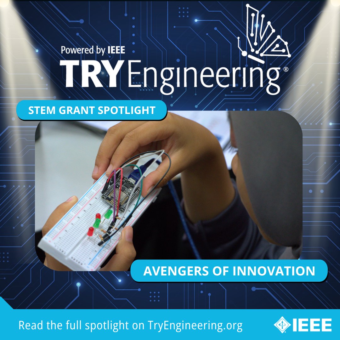 IEEE TryEngineering (@tryengineering) on Twitter photo In this spotlight, we highlight "Avengers of Innovation," a 2024 TryEngineering STEM Grant recipient! π Funded by <a href="/ComSoc/">IEEE ComSoc</a>, this program introduced over 100 female students to coding and the power of 5G πΆ Learn more here: bit.ly/3ZRdeEe In this spotlight, we highlight "Avengers of Innovation," a 2024 TryEngineering STEM Grant recipient! π Funded by <a href="/ComSoc/">IEEE ComSoc</a>, this program introduced over 100 female students to coding and the power of 5G πΆ Learn more here: bit.ly/3ZRdeEe