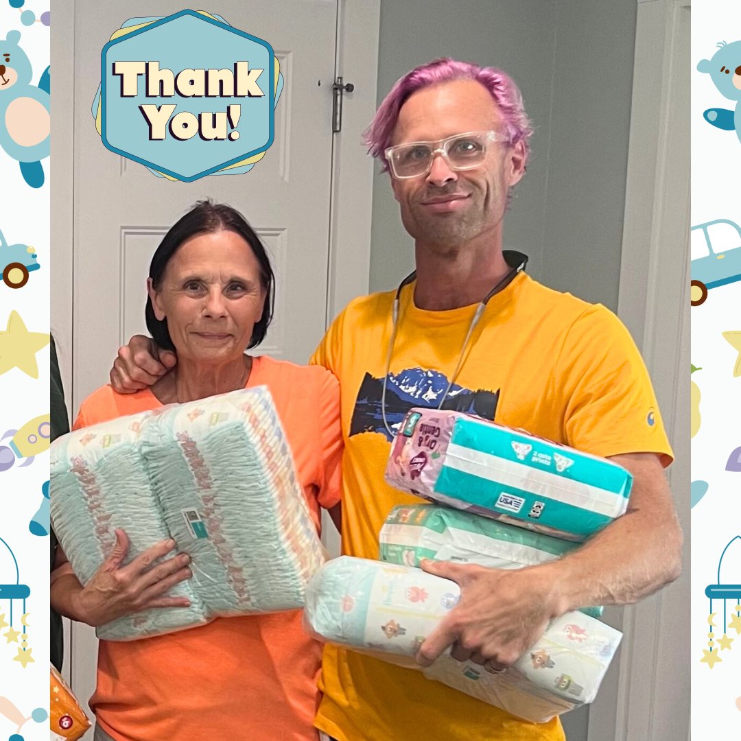 Aomh5's tweet photo. 💙 Big thanks to Sandy Anderson &amp; her son from San Sebastian Church’s Respect Life Group for donating diapers to AOMH! 🍼 You’re helping moms &amp; little ones in need.

📦 Want to help too?
👉 https://t.co/0md6LzD3gc
#FromHomelessToHopeful #AOMH https://t.co/T4Qp83TKy0