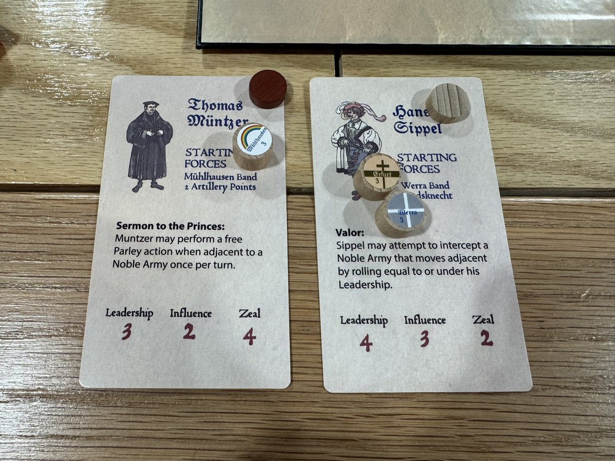 2nd game of the day is With the Hammer: Thomas Müntzer &amp; The German Peasant War in Thuringia from Conflict Simulations Limited.