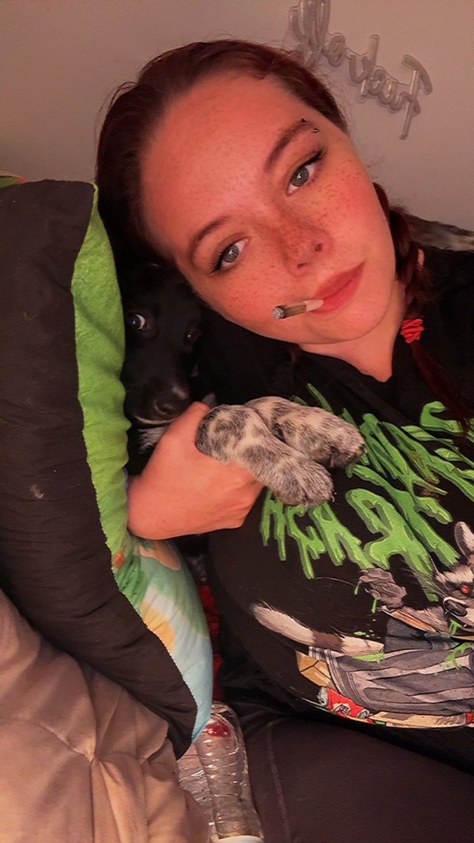 Me, my sass, my blunt, and my emotional support hostage 💨🐾