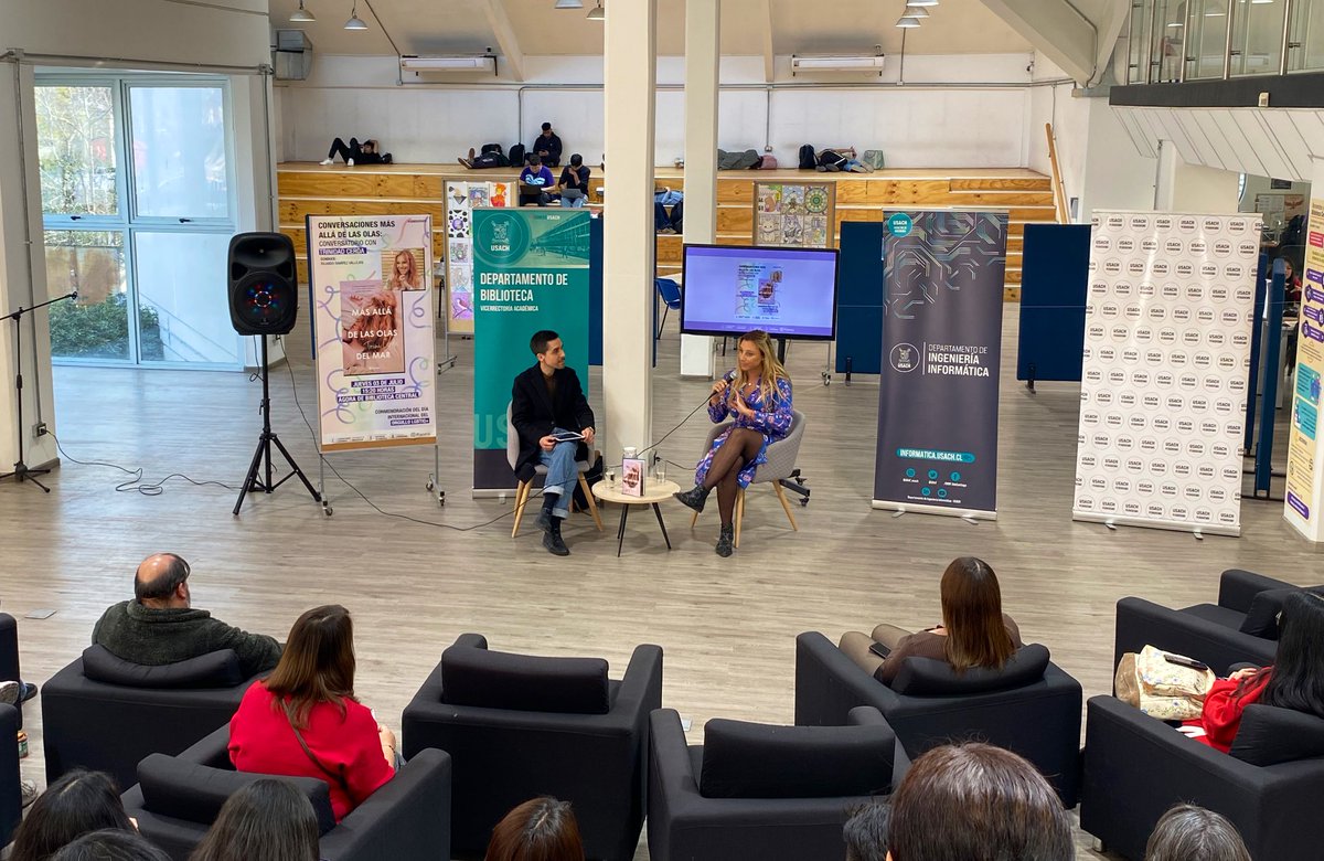 Vicerrectoría Académica U. de Santiago de Chile (@vrausach) on Twitter photo AHORA 📍 Ágora de Biblioteca Central
Se desarrolla “Conversaciones más allá de las olas” con Trinidad Cerda ✍️ Autora y personalidad digital.
Actividad conmemorativa al Mes del Orgullo LGBTIQ+ 🏳️🌈 de <a href="/BiblioUsach/">Bibliotecas Usach</a> AHORA 📍 Ágora de Biblioteca Central
Se desarrolla “Conversaciones más allá de las olas” con Trinidad Cerda ✍️ Autora y personalidad digital.
Actividad conmemorativa al Mes del Orgullo LGBTIQ+ 🏳️🌈 de <a href="/BiblioUsach/">Bibliotecas Usach</a>
