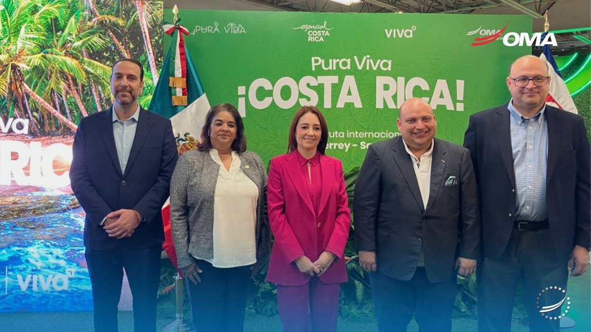 Ricardo Dueñas (@rduenas3) on Twitter photo ✈️ Viva y OMA anuncian la nueva ruta internacional Monterrey – San José, Costa Rica, disponible a partir del 30 de octubre de 2025.
Esta alianza consolida a Nuevo León como un destino estratégico en América Latina.
<a href="/AeropuertoDeMTY/">Aeropuerto Internacional de Monterrey</a> <a href="/vivaaerobusm/">Vivaaerobus 🍰🍑</a> <a href="/nuevoleon/">El Gobierno de Nuevo León</a> ✈️ Viva y OMA anuncian la nueva ruta internacional Monterrey – San José, Costa Rica, disponible a partir del 30 de octubre de 2025.
Esta alianza consolida a Nuevo León como un destino estratégico en América Latina.
<a href="/AeropuertoDeMTY/">Aeropuerto Internacional de Monterrey</a> <a href="/vivaaerobusm/">Vivaaerobus 🍰🍑</a> <a href="/nuevoleon/">El Gobierno de Nuevo León</a>