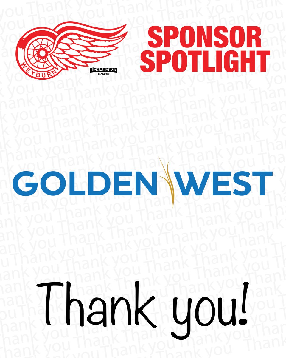 weyburnredwings's tweet image. 🌟 Golden West Broadcasting 🌟
#WeyburnRedWings #SJHL #Sponsor