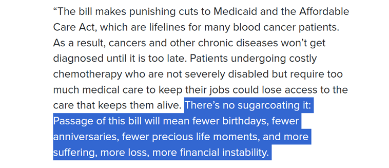 RyanHoleywell's tweet photo. .@LLSusa not holding back at all, describing here in very blunt terms what Congress has just done to patients. https://t.co/sCh0e2HBNv