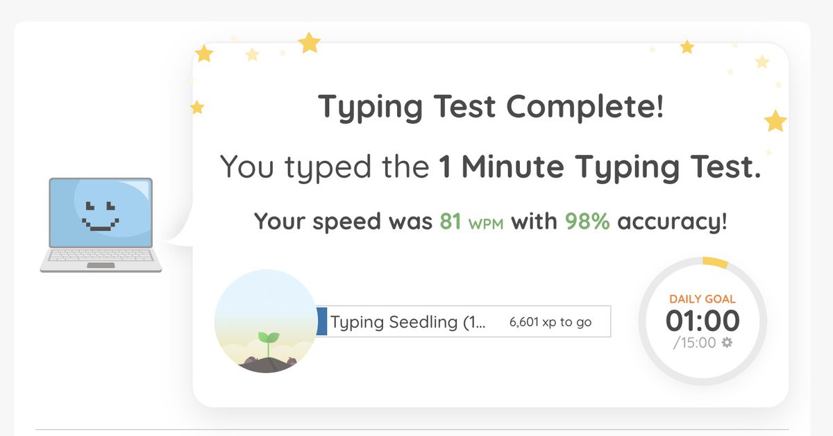 tracyybu's tweet photo. answering my earlier tweet: 

speaking it out = clearer thoughts.

turns out the mic is faster for complex prompts even if you type fast. 

also for fun took a typing test while waiting, just to make sure i wasn't delusional. guess computer class in middle school paid off lol https://t.co/BJTE2eQyXb