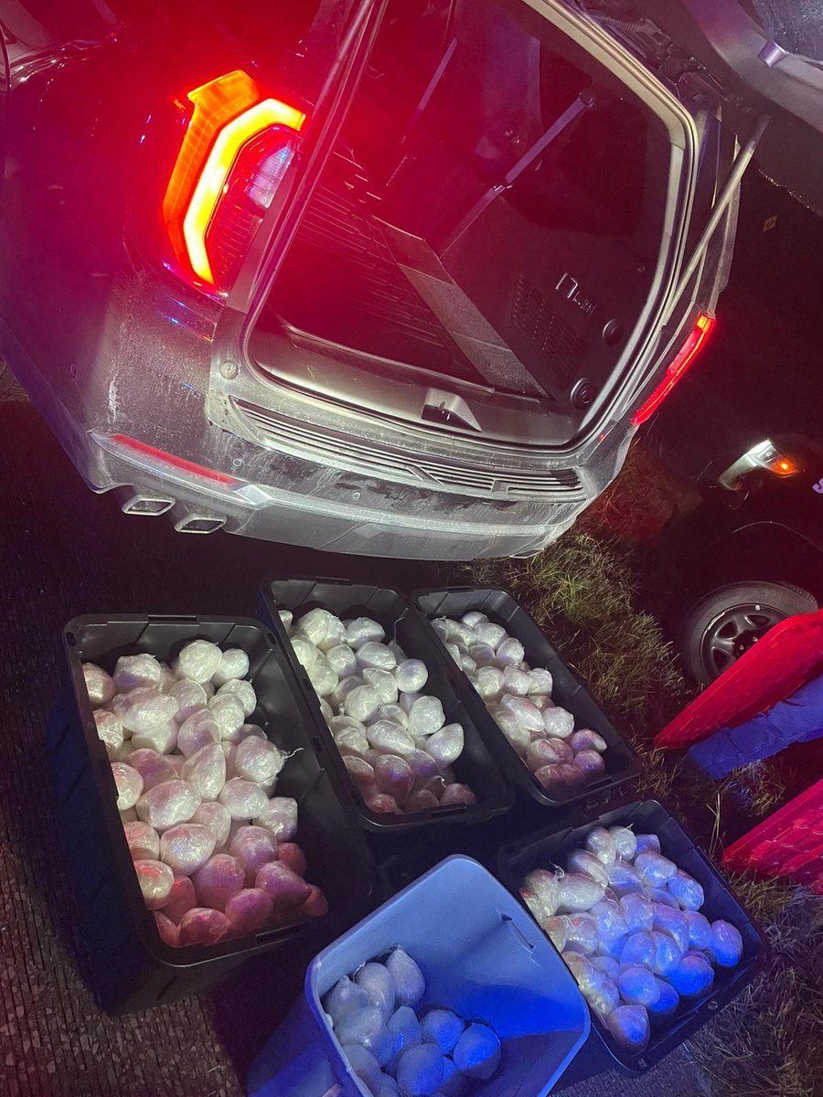 DEA Houston Division agents working around the clock to keep you safe. Several bundles of meth are off the streets last night saving countless lives. Thank you to our local law enforcement partners and DPS in their assistance with this seizure.” #safercommunities.