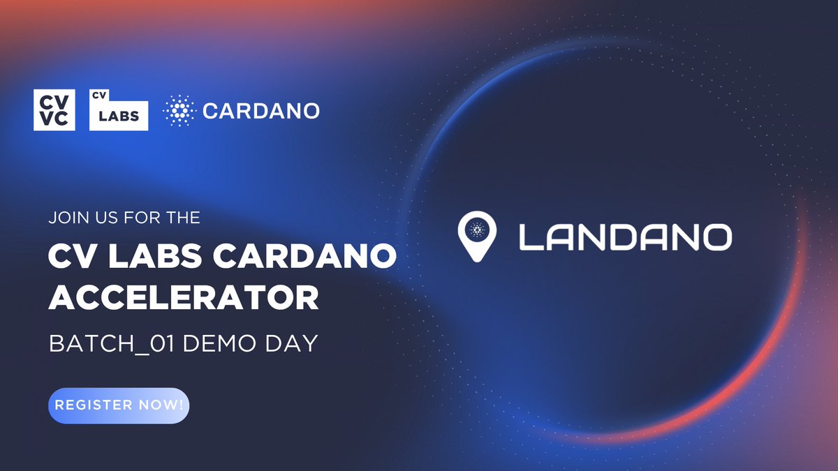 🚀 Big news! Landano will present at the <a href="/CV_Labs/">CV Labs</a>  Cardano Accelerator Demo Day on July 29, 2–3:30 p.m. GMT.

We’re building secure, transparent blockchain solutions to transform land rights for underserved communities and beyond.

Join us and eight other innovators shaping the