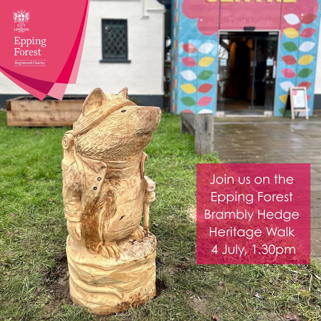 Epping Forest (@coleppingforest) on Twitter photo Are you free tomorrow?
Join us for a gentle stroll from the #EppingForest Visitor Centre at #Chingford, to meet some of the mice from <a href="/bramblyhedge_/">Brambly Hedge</a> as part of the #ChingfordHeritageTrail.
1.30pm - 2.30pm, Fri 4 July.
Meet at the Visitor Centre.
Free, no booking required. Are you free tomorrow?
Join us for a gentle stroll from the #EppingForest Visitor Centre at #Chingford, to meet some of the mice from <a href="/bramblyhedge_/">Brambly Hedge</a> as part of the #ChingfordHeritageTrail.
1.30pm - 2.30pm, Fri 4 July.
Meet at the Visitor Centre.
Free, no booking required.