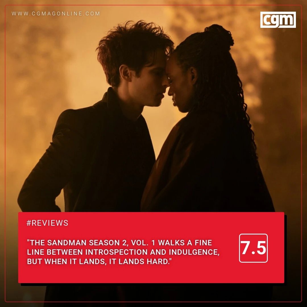 "The Sandman Season 2, Vol. 1 walks a fine line between introspection and indulgence, but when it lands, it lands hard."

cgmagonline.com/review/tv-seri…

#TheSandman #Netflix