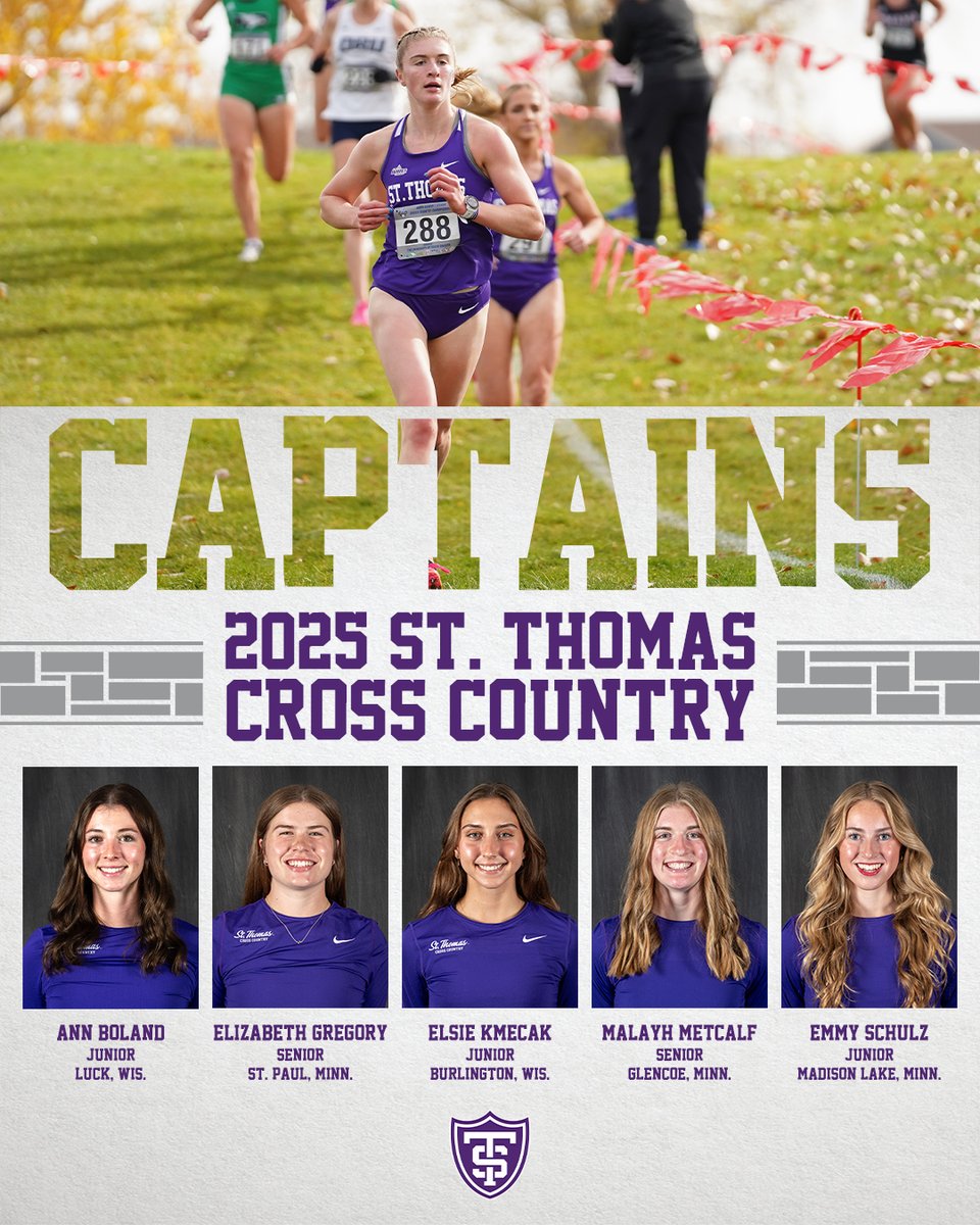 TommieXCTF's tweet image. 🏃♀️Leading the pack for the Tommie women in 2025🏃♀️
#RollToms