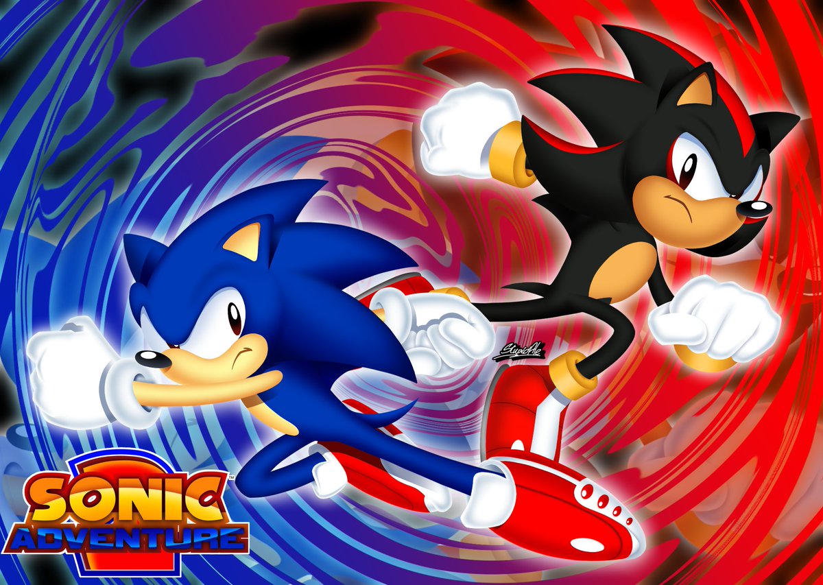 ImStupidAle's tweet image. Classically Awesome #SonicTheHedgehog #sonicfanart #SonicAdventure2