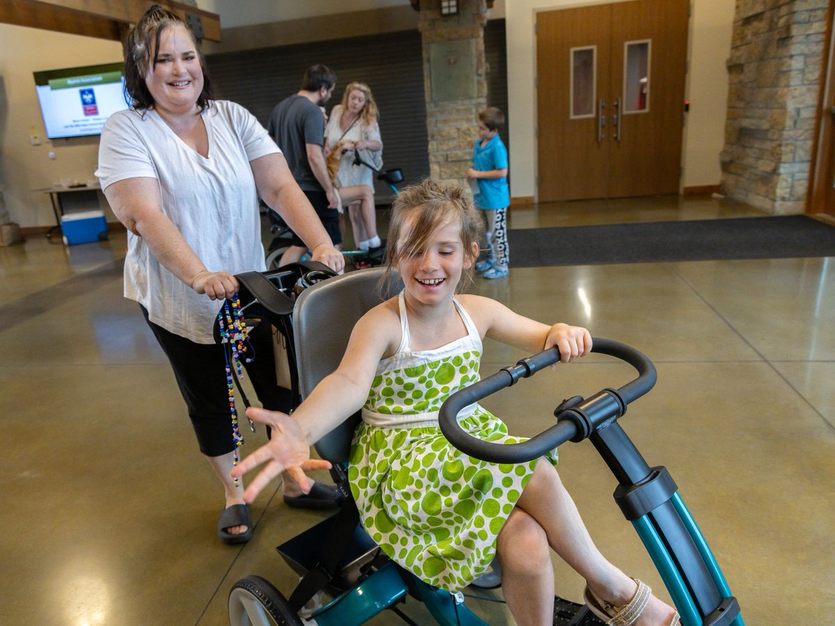 Say hello to 10-year-old Matilda, soon-to-be 4th grader and outdoor adventure enthusiast! 

At school, she gets to ride an adaptive bike and she loves it - but she’s never had one of her very own... until now!