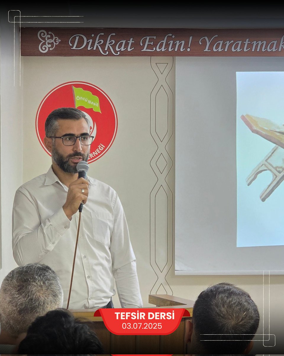 OncuNesilDer's tweet photo. 🎤 Her hafta düzenli olarak gerçekleştirdiğimiz tefsir dersimizden kareler...

🚩 Öncü Nesil Derneği | Konya https://t.co/GGeqpzq2kN
