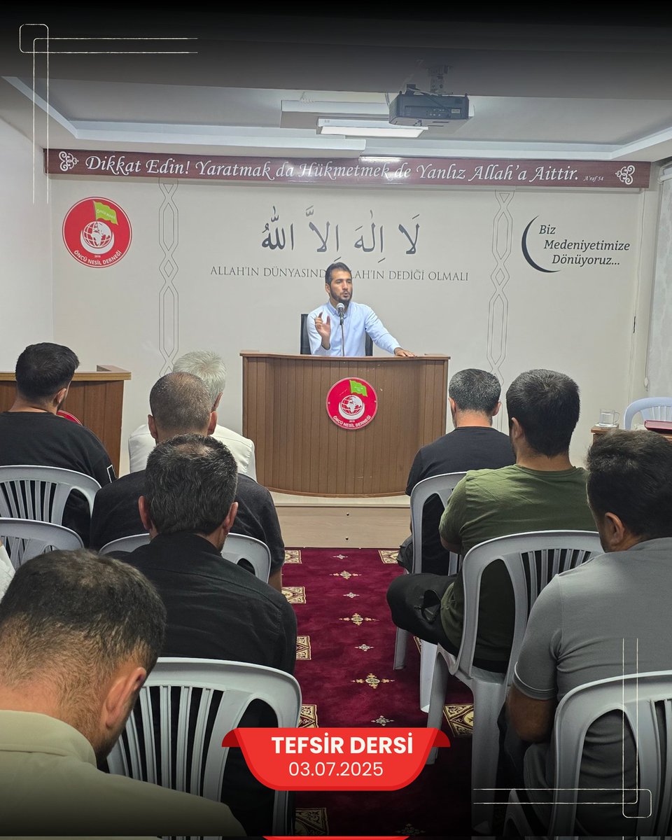 OncuNesilDer's tweet photo. 🎤 Her hafta düzenli olarak gerçekleştirdiğimiz tefsir dersimizden kareler...

🚩 Öncü Nesil Derneği | Konya https://t.co/GGeqpzq2kN