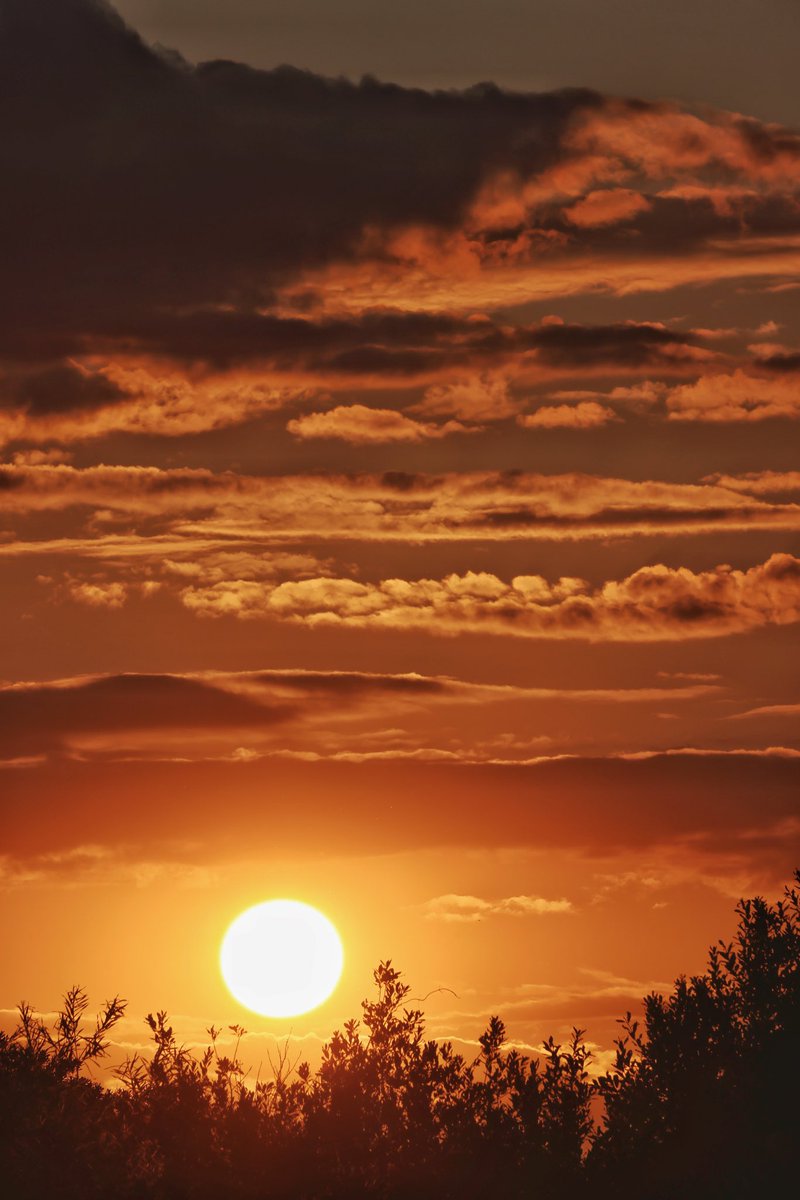 Sundown this evening, UK