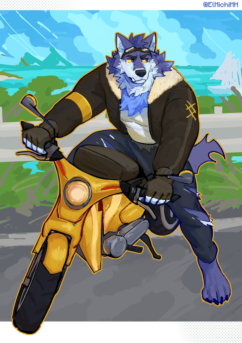 Biker Wolf