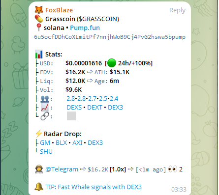 #Solana #BTC #ETH #Titcoin #gork #House $GLMPS $launch #mevx #Nova #Trump   
$Grasscoin
Click : t.me/GroguTradernft
CA: 6u5ocfDDhCoXLmitPf7nnjhWoB9Cj4PvG2hswa5bpump
<a href="/launchcoin/">Launch Coin on Believe</a>  $USDP+ Royals_NFT
<a href="/LaunchOnPum/">Metta-Kun</a>